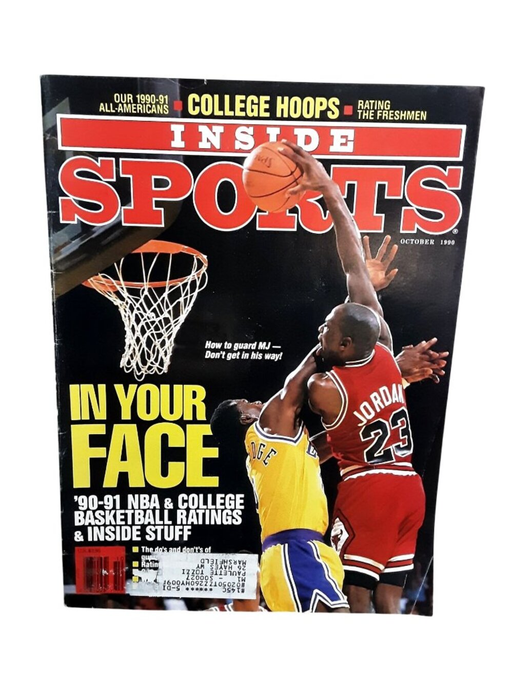 October 1990 Inside Sports Magazine Michael Jordan Chicago Bulls NBA